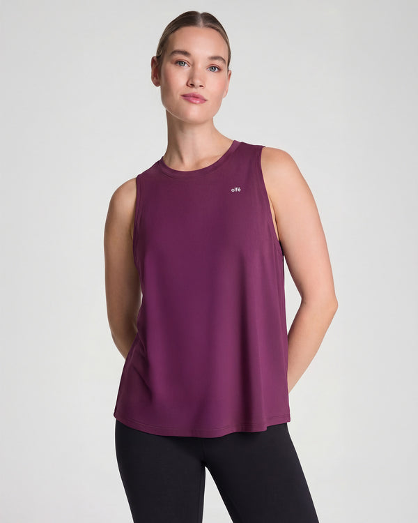 Active Crew Tank - Cherry