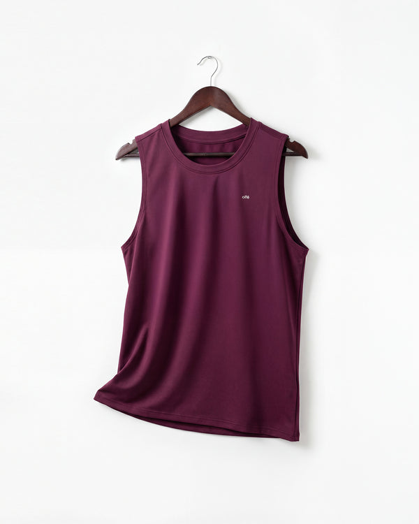 Active Crew Tank - Cherry