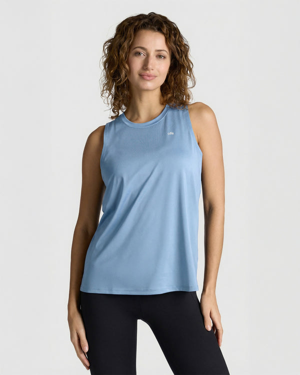 Active Crew Tank - Ice Blue