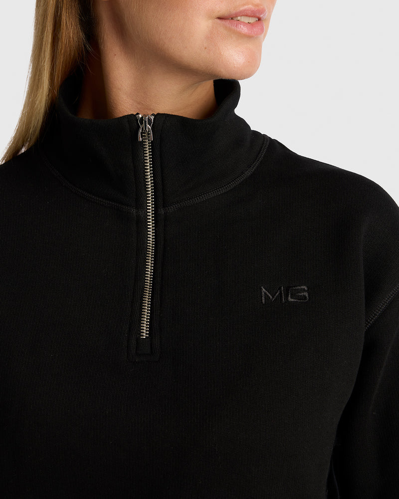 Luxe Half Zip Sweater